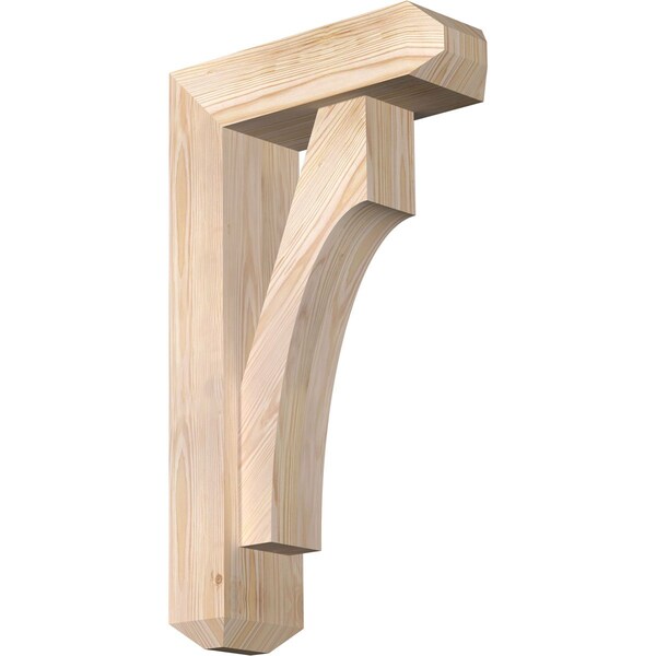 Ekena Millwork Westlake Craftsman Smooth Bracket w/ Offset Brace, Douglas Fir, 5 1/2"W x 16"D x 28"H BKT0604X16X28WTL04SDF - main